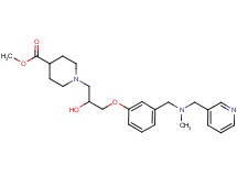 methyl 1-[2-hydroxy-3-(3-{[methyl(3-pyridinylmethyl)amino]methyl}phenoxy)propyl]-4-piperidinecarboxylate