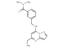 3-{[(5-ethylpyrazolo[1,5-a]pyrimidin-7-yl)amino]methyl}-N,N-dimethylbenzamide