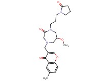 6-methoxy-4-[(6-methyl-4-oxo-4H-chromen-3-yl)methyl]-1-[3-(2-oxo-1-pyrrolidinyl)propyl]-1,4-diazepan-2-one