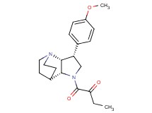 1-[(3R*,3aR*,7aR*)-3-(4-methoxyphenyl)hexahydro-4,7-ethanopyrrolo[3,2-b]pyridin-1(2H)-yl]-1-oxobutan-2-one