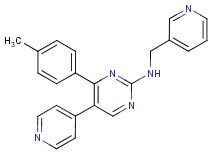 4-(4-methylphenyl)-5-pyridin-4-yl-N-(pyridin-3-ylmethyl)pyrimidin-2-amine