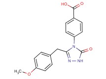 4-[3-(4-methoxybenzyl)-5-oxo-1,5-dihydro-4H-1,2,4-triazol-4-yl]benzoic acid