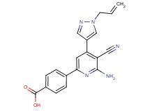 4-[4-(1-allyl-1H-pyrazol-4-yl)-6-amino-5-cyanopyridin-2-yl]benzoic acid