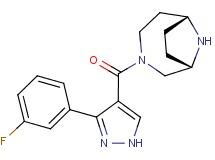 rel-(1S,6R)-3-{[3-(3-fluorophenyl)-1H-pyrazol-4-yl]carbonyl}-3,9-diazabicyclo[4.2.1]nonane hydrochloride