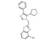 4-methyl-2-{[4-phenyl-5-(tetrahydrofuran-3-yl)-1H-imidazol-1-yl]methyl}-1,3-benzoxazole