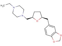 1-{[(2R*,5S*)-5-(1,3-benzodioxol-5-ylmethyl)tetrahydrofuran-2-yl]methyl}-4-ethylpiperazine