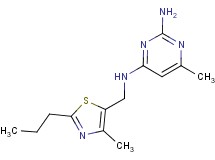 6-methyl-N~4~-[(4-methyl-2-propyl-1,3-thiazol-5-yl)methyl]pyrimidine-2,4-diamine