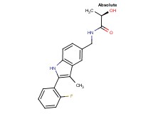 (2R)-N-{[2-(2-fluorophenyl)-3-methyl-1H-indol-5-yl]methyl}-2-hydroxypropanamide