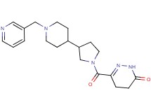 6-({3-[1-(3-pyridinylmethyl)-4-piperidinyl]-1-pyrrolidinyl}carbonyl)-4,5-dihydro-3(2H)-pyridazinone