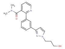 2-{3-[1-(3-hydroxypropyl)-1H-pyrazol-3-yl]phenyl}-N,N-dimethylnicotinamide