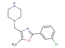 1-{[2-(3-chlorophenyl)-5-methyl-1,3-oxazol-4-yl]methyl}piperazine hydrochloride