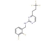 N-(2,3-difluorobenzyl)-4-(3,3,3-trifluoropropyl)pyrimidin-2-amine