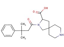 2-(3-methyl-3-phenylbutanoyl)-2,8-diazaspiro[4.5]decane-3-carboxylic acid