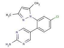 5-[4-chloro-2-(3,5-dimethyl-1H-pyrazol-1-yl)phenyl]pyrimidin-2-amine