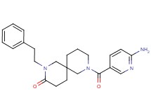 8-[(6-aminopyridin-3-yl)carbonyl]-2-(2-phenylethyl)-2,8-diazaspiro[5.5]undecan-3-one