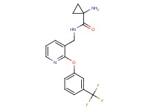 1-amino-N-({2-[3-(trifluoromethyl)phenoxy]pyridin-3-yl}methyl)cyclopropanecarboxamide