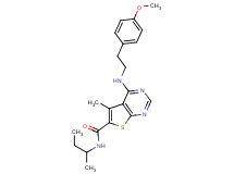 N-(sec-butyl)-4-{[2-(4-methoxyphenyl)ethyl]amino}-5-methylthieno[2,3-d]pyrimidine-6-carboxamide
