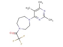1-(trifluoroacetyl)-4-(2,5,6-trimethylpyrimidin-4-yl)-1,4-diazepane
