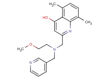 2-{[(2-methoxyethyl)(pyridin-3-ylmethyl)amino]methyl}-5,8-dimethylquinolin-4-ol