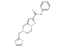 N-phenyl-5-(1,3-thiazol-2-ylmethyl)-4,5,6,7-tetrahydropyrazolo[1,5-a]pyrazine-2-carboxamide