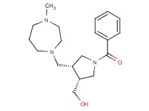 {(3R*,4R*)-1-benzoyl-4-[(4-methyl-1,4-diazepan-1-yl)methyl]pyrrolidin-3-yl}methanol