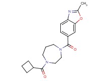 6-{[4-(cyclobutylcarbonyl)-1,4-diazepan-1-yl]carbonyl}-2-methyl-1,3-benzoxazole