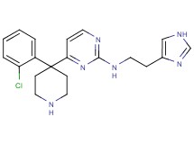 4-[4-(2-chlorophenyl)-4-piperidinyl]-N-[2-(1H-imidazol-4-yl)ethyl]-2-pyrimidinamine dihydrochloride