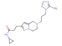 N-cyclopropyl-3-{5-[3-(5-methyl-1H-tetrazol-1-yl)propyl]-4,5,6,7-tetrahydropyrazolo[1,5-a]pyrazin-2-yl}propanamide