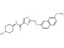 N-(trans-4-hydroxycyclohexyl)-2-{[(7-methoxy-2-naphthyl)oxy]methyl}-1,3-oxazole-4-carboxamide