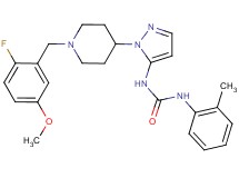 N-{1-[1-(2-fluoro-5-methoxybenzyl)-4-piperidinyl]-1H-pyrazol-5-yl}-N'-(2-methylphenyl)urea