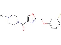 1-({2-[(3-fluorophenoxy)methyl]-1,3-oxazol-4-yl}carbonyl)-4-methylpiperazine