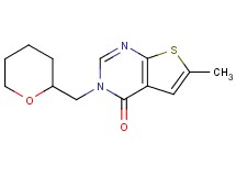 6-methyl-3-(tetrahydro-2H-pyran-2-ylmethyl)thieno[2,3-d]pyrimidin-4(3H)-one