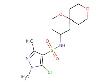 5-chloro-N-1,9-dioxaspiro[5.5]undec-4-yl-1,3-dimethyl-1H-pyrazole-4-sulfonamide