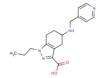 1-propyl-5-[(pyridin-4-ylmethyl)amino]-4,5,6,7-tetrahydro-1H-indazole-3-carboxylic acid