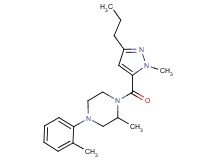 2-methyl-4-(2-methylphenyl)-1-[(1-methyl-3-propyl-1H-pyrazol-5-yl)carbonyl]piperazine