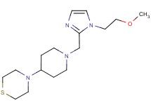 4-(1-{[1-(2-methoxyethyl)-1H-imidazol-2-yl]methyl}piperidin-4-yl)thiomorpholine