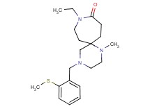 9-ethyl-1-methyl-4-[2-(methylthio)benzyl]-1,4,9-triazaspiro[5.6]dodecan-10-one
