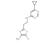 N-[2-(5-chloro-4-methyl-1,3-thiazol-2-yl)ethyl]-6-cyclopropylpyrimidin-4-amine