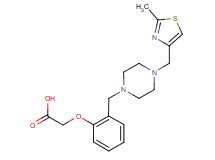 [2-({4-[(2-methyl-1,3-thiazol-4-yl)methyl]piperazin-1-yl}methyl)phenoxy]acetic acid