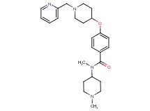 N-methyl-N-(1-methyl-4-piperidinyl)-4-{[1-(2-pyridinylmethyl)-4-piperidinyl]oxy}benzamide