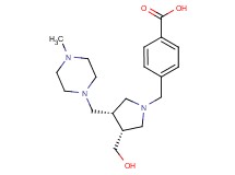 4-({(3R*,4S*)-3-(hydroxymethyl)-4-[(4-methylpiperazin-1-yl)methyl]pyrrolidin-1-yl}methyl)benzoic acid