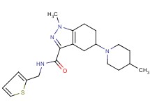 1-methyl-5-(4-methyl-1-piperidinyl)-N-(2-thienylmethyl)-4,5,6,7-tetrahydro-1H-indazole-3-carboxamide
