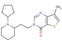 3-[2-(1-cyclopentylpiperidin-2-yl)ethyl]-7-methylthieno[3,2-d]pyrimidin-4(3H)-one