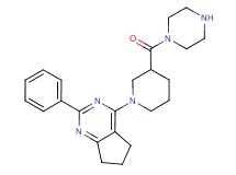 2-phenyl-4-[3-(1-piperazinylcarbonyl)-1-piperidinyl]-6,7-dihydro-5H-cyclopenta[d]pyrimidine dihydrochloride
