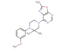 7-[4-(3-methoxyphenyl)-3,3-dimethylpiperazin-1-yl]-2-methyl[1,3]oxazolo[5,4-d]pyrimidine