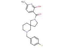 3-{[7-(4-fluorobenzyl)-2,7-diazaspiro[4.5]dec-2-yl]carbonyl}-6-methyl-2-pyridinol