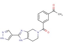 1-(3-{[2-(1H-pyrazol-4-yl)-1,4,6,7-tetrahydro-5H-imidazo[4,5-c]pyridin-5-yl]carbonyl}phenyl)ethanone