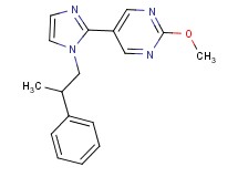 2-methoxy-5-[1-(2-phenylpropyl)-1H-imidazol-2-yl]pyrimidine