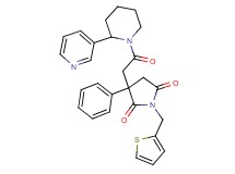 3-{2-oxo-2-[2-(3-pyridinyl)-1-piperidinyl]ethyl}-3-phenyl-1-(2-thienylmethyl)-2,5-pyrrolidinedione