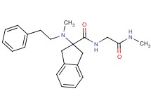 N-[2-(methylamino)-2-oxoethyl]-2-[methyl(2-phenylethyl)amino]-2-indanecarboxamide